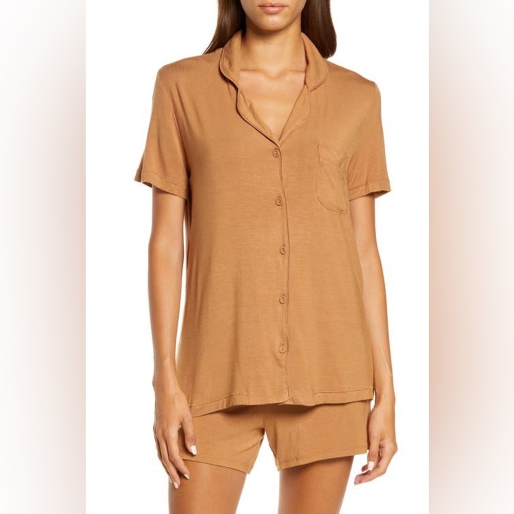 SKIMS Heathered Short Pajamas | Colour: Ochre | Size: M